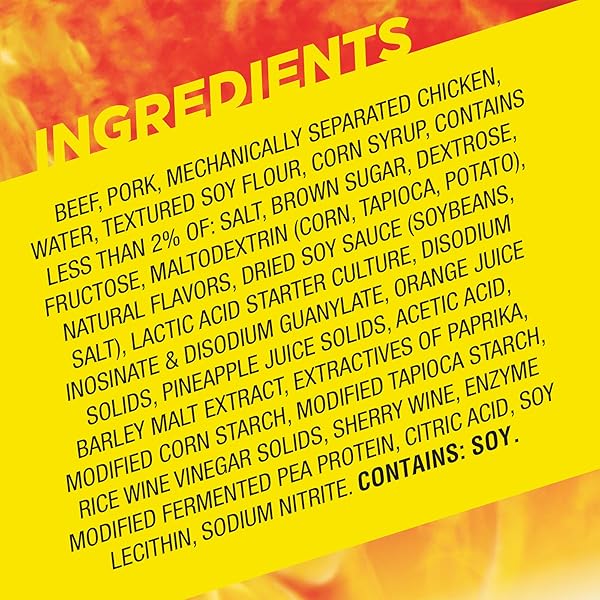 SLIM JIM MONSTER SMOKED MEAT STICKS, TERIYAKI FLAVOR, HIGH PROTEIN, 1.94 OZ. (18 COUNT)