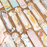Cute Funny Animal Theme Colorful Bookmarks, 30 PCS (Cat & Dog Business)