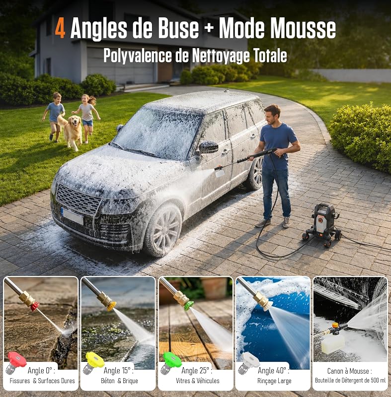 Nettoyeur Haute Pression 1800W, 170 Bars