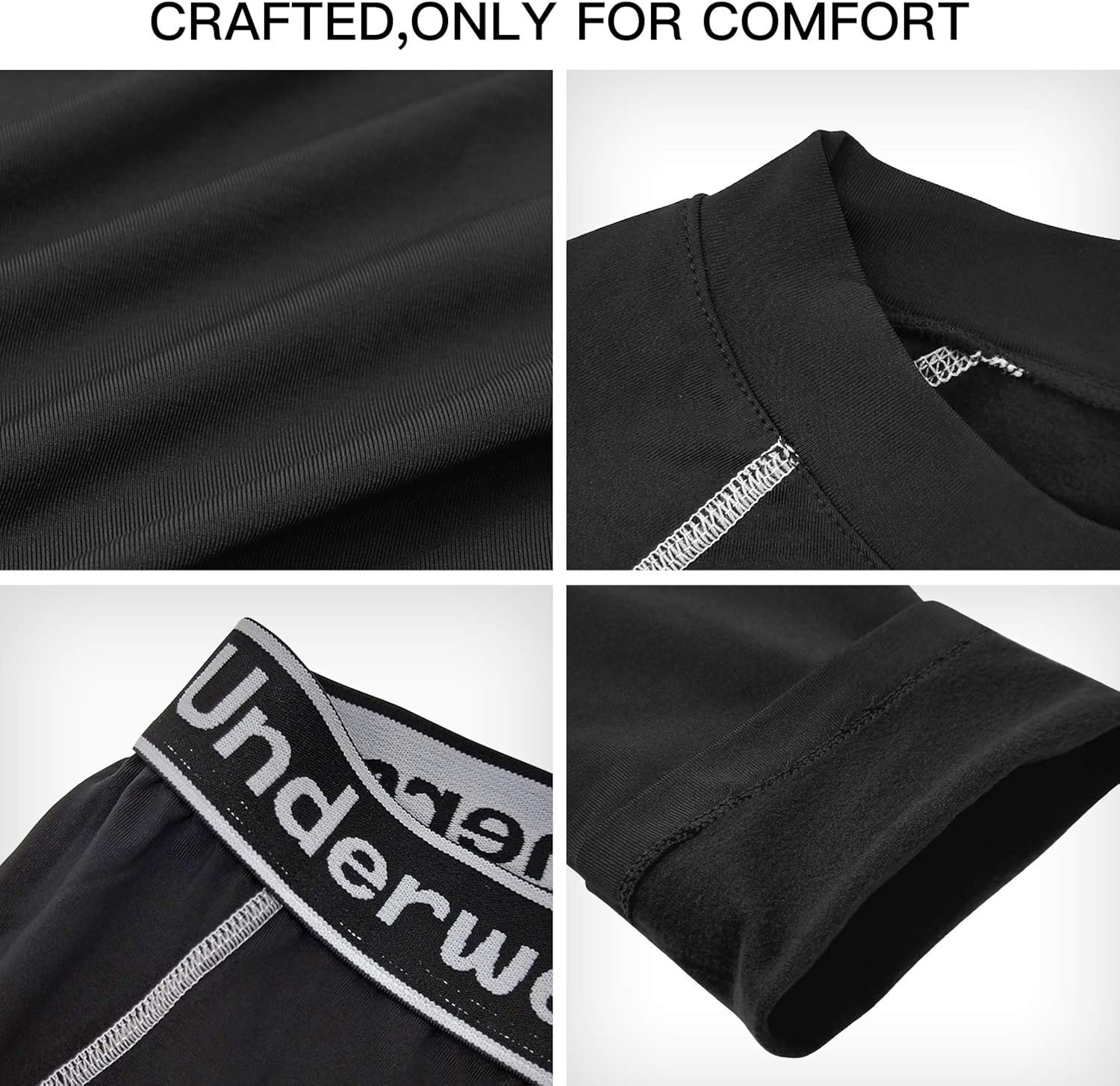 Thermal Underwear Set Winter Hunting Gear Sport Long Johns Base Layer Bottom Top at  Men’s Clothing store