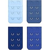 BEADNOVA Bra Extender 2 Hook Bra Back Clips Bra Strap Extender Bra Clasp (4pcs)