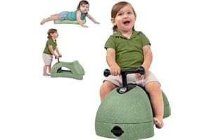 Nuby Boogie Buggy 3-in-1 Scooter for Kids – Walker, Scooter & Caster Board, Lightweight EPP Foam, Waterproof, Indoor & Outdoor Ride-On Toy, Balance & Coordination Development, Green Boogie Buggy