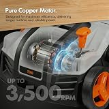 VonHaus 2000W Lawn Scarifier & Aerator 40cm 5 Depths 55L 12m Cable view 7