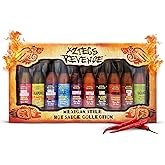 Aztecs Revenge Mexican Style Hot Sauce Variety Pack - 10 Hot Sauce Bottles Gift Set