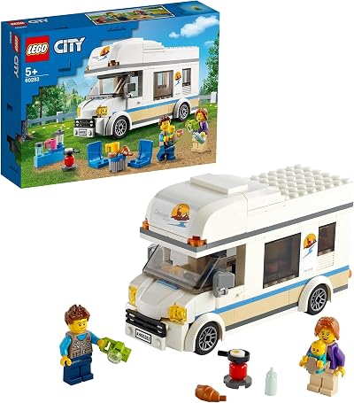 LEGO City Great Vehicles Holiday Camper Van 60283 Kids Playset with Figures