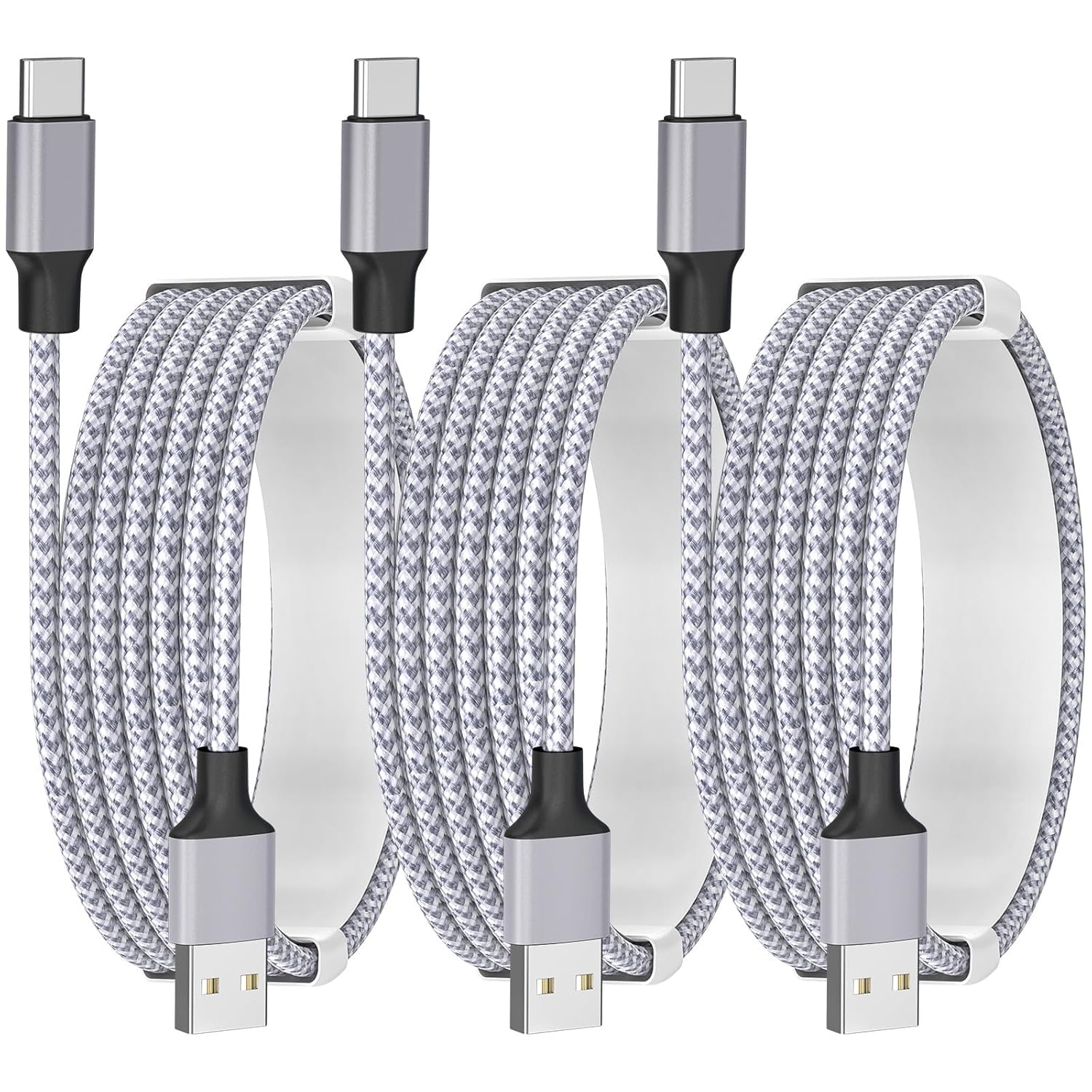 Photo 1 of [Apple MFi Certified] iPhone 17 Fast Charger Cable Carplay Cable, 6FT 60W 3Pack USB A to USB C Braided Cable Compatible with iPhone 17 Air 16 15 Pro Max, iPad, iPad Air, Mini Carlife Car Cord Galaxy