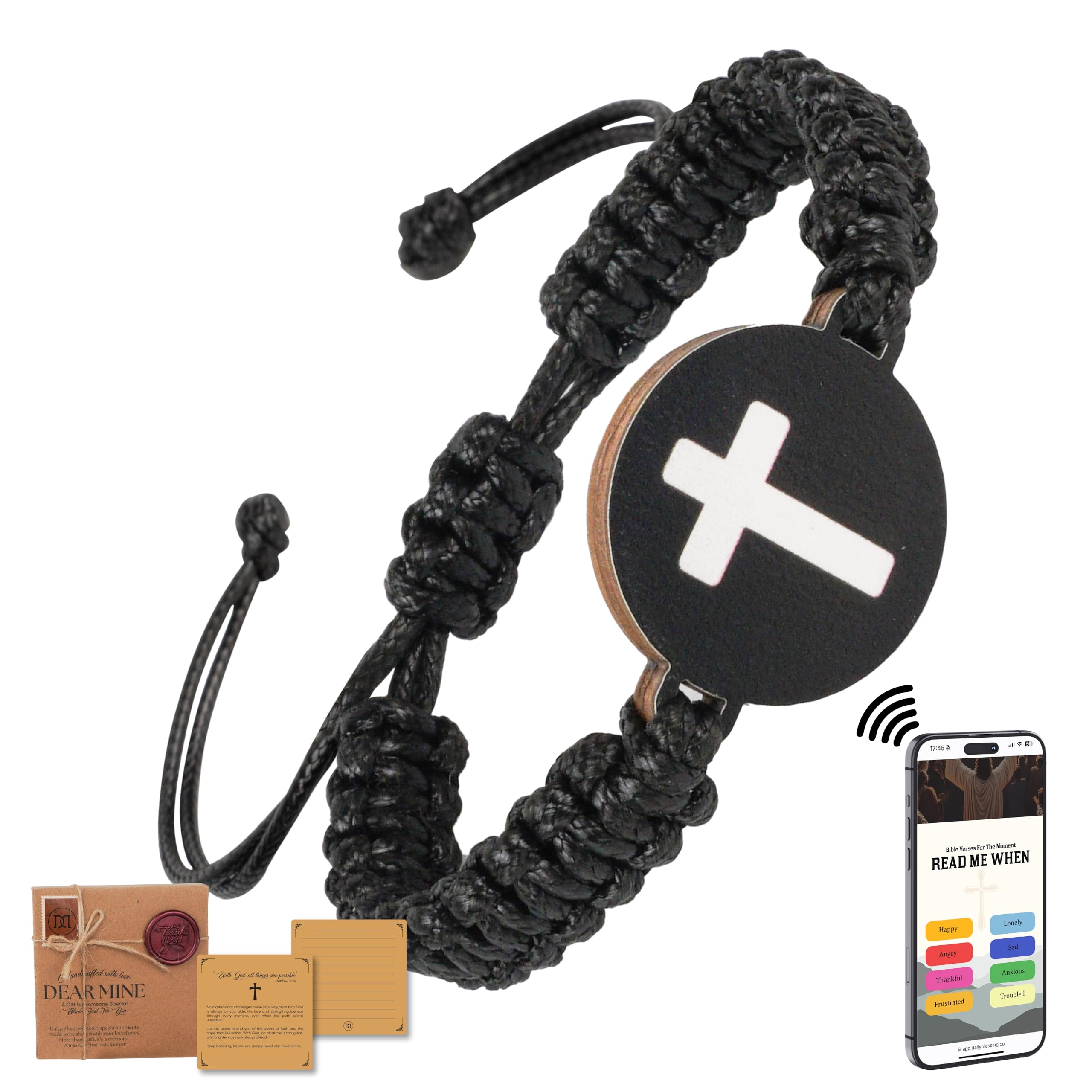 Dearmine Daily Bible Verse Bracelets, Daily