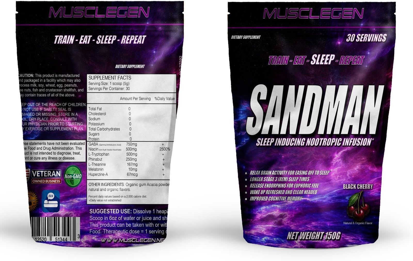 Sandman- Cognition Improving, Sleep Inducing and Brain Relaxing Nootropic Infusion