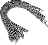 On1shelf Cable Ties 450mm x 4.8mm 50 Pack Grey Extra Long Nylon Zip Ties