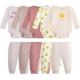 Baby Newborn Layette 10-Piece Clothing Sets Soft Cotton Bodysuits Pants Sets for Baby Boys Girls Toddler Unisex