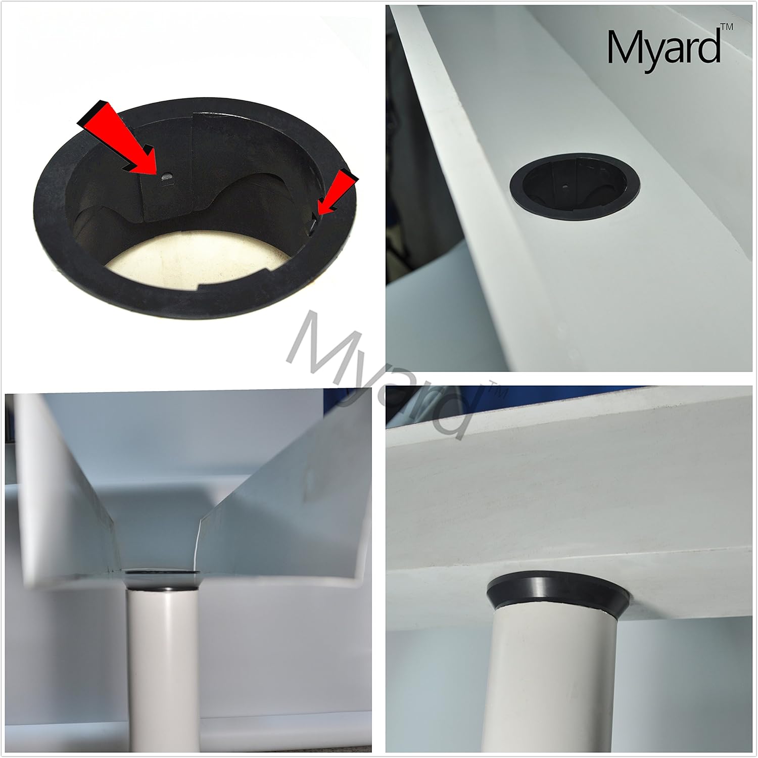 Myard Gutter Downspout Adapter/Connector fits 4 Rain Water Drain Down