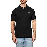 Karl Lagerfeld Mens Textured Ribbed Collared Button Closure Polo