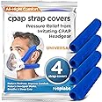 resplabs CPAP Strap Covers | Compatible with Most Full Face and Nasal CPAP Mask Headgear | Universal | 4 Pack
