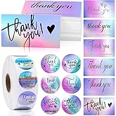 1120pc Set: 1000pc 1.5in Stickers, 120pc Cards, Roll Set for Envelopes & Retail