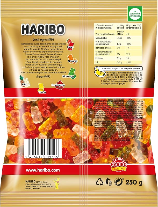 Golosinas, Ositos de Oro, 250g