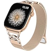 Adorve Slim Milanese loop Compatible with Apple Watch Bands 40mm 41mm 38mm 42mm 44mm 45mm 46mm 49mm Women, Thin Stainless Steel Mesh Loop Magnetic Wristbands for iWatch SE3 Series 11 10 9 8 7 6 5 4 3