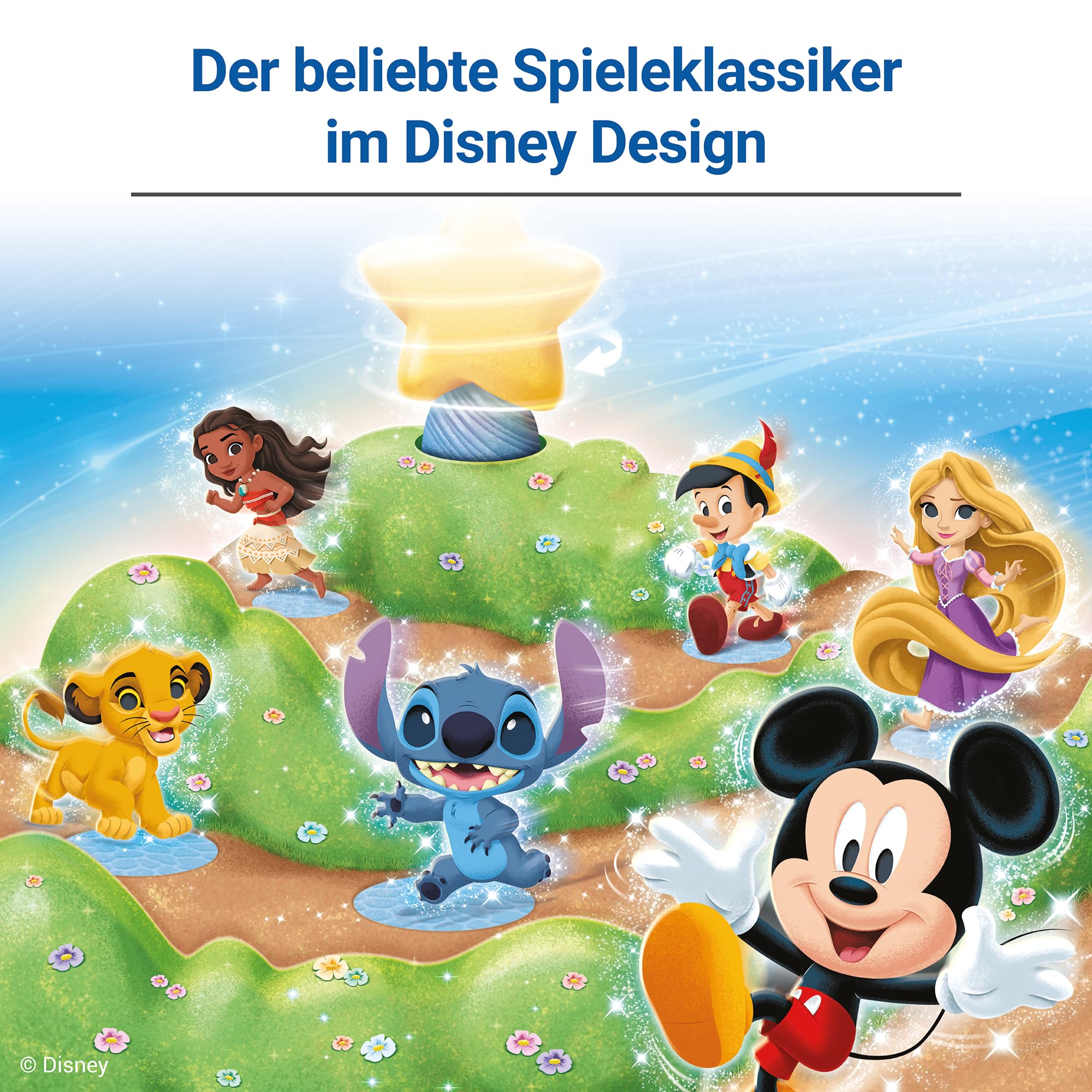 Ravensburger 24851 - Lotti Karotti Disney Edition, Adaption des bekannten Spiele-Klassikers mit Disney-Charakteren, unterhaltsames Wettlaufspiel für 2 bis 4 Kinder ab 4 Jahren 4