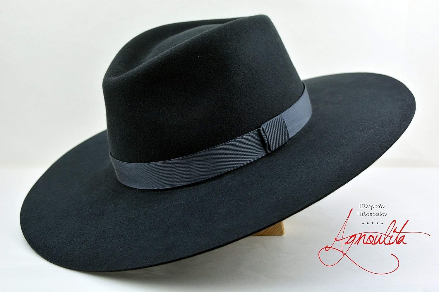 Rabbit Fur Felt Handmade Fedora Hat The Caravan Men Women Wide Brim