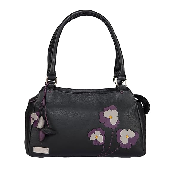 Klasse Womens Top Handle Genuine Leather Handbag