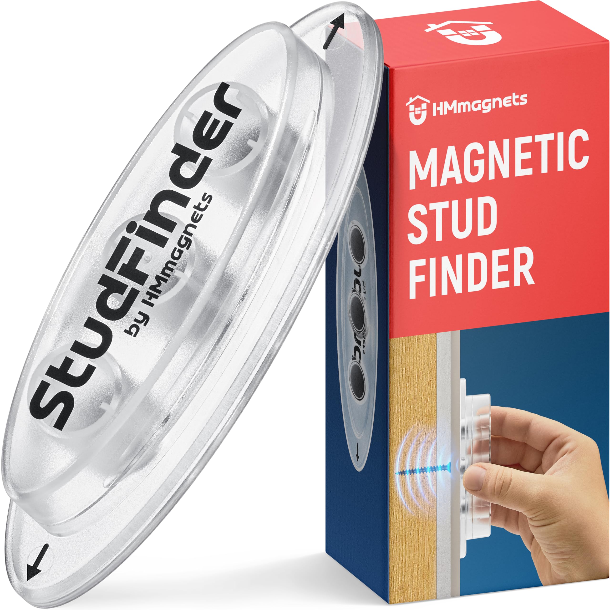 Photo 1 of Powerful Magnetic Stud Finder (Upgraded Version) Reinforced with 3 Neodymium Magnets - Durable, No-Battery Stud Detector Tool – Deep Detection of Wood & Metal Studs in Drywall (Not for Plaster Walls)