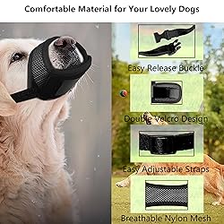 Restoo Dog Muzzle, Breathable Soft Mesh Puppy