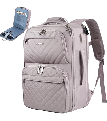 Amazon.com: MOMUVO Large Travel Backpack Women, Flight  display picture 3