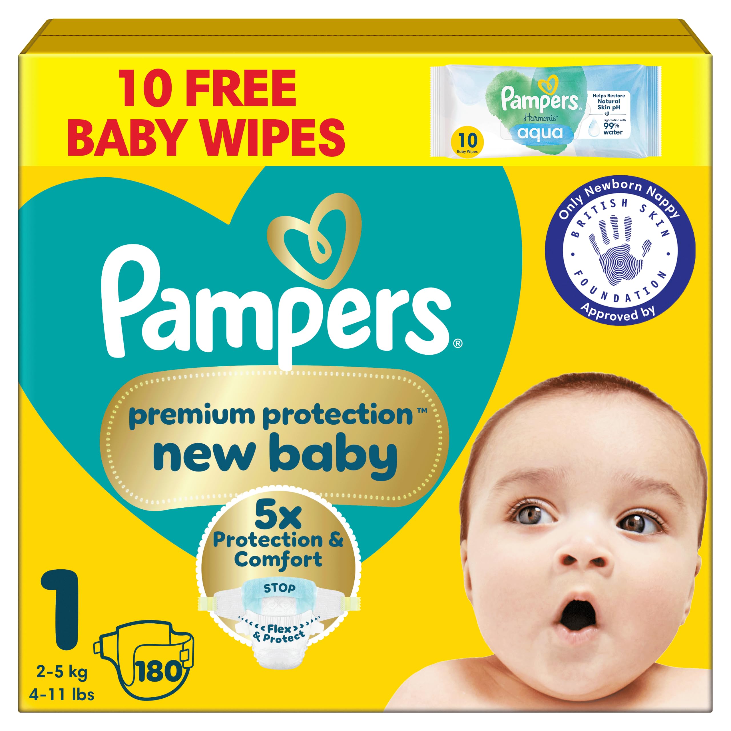 Pampers New Baby Nappies Size...