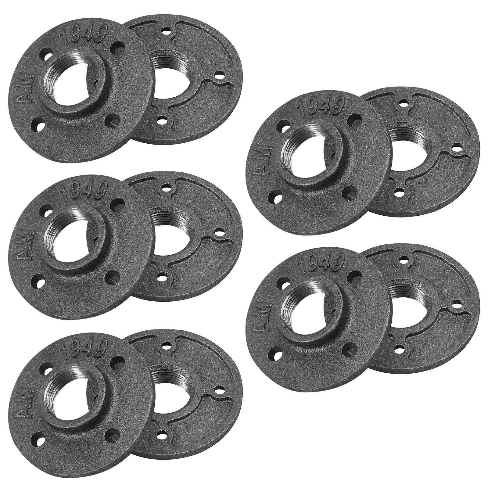 1" Reinforced Malleable Threaded Floor Flange Iron Pipe Fittings