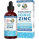 MaryRuth's Organic Liquid Zinc Supplement for Kids & Adults | Immune Support | Skin Health | Antioxidant | Cellular Metabolism | Zinc Sulfate | Vegan | Non-GMO | Sugar Free | Gluten Free | 4 oz
