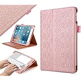iPad Pro 9.7 Case, WWW[Luxury Laser Flower] Premium PU Leather Case Protective Cover with Auto Wake/Sleep Feature for Apple i