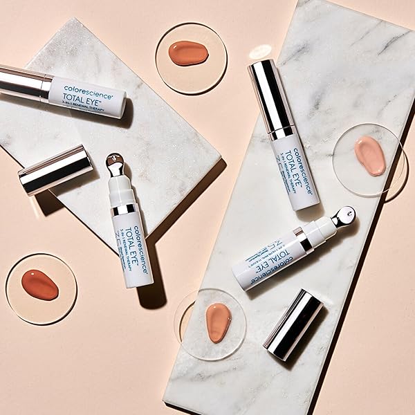 COLORESCIENCE TOTAL EYE 3-IN-1 ANTI-AGING RENEWAL THERAPY FOR WRINKLES & DARK CIRCLES, SPF 35, FAIR