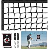 Heavy Duty Golf Netting with Target, Golf Practice Net for Backyard, Garage | High Impact Nylon Golf Ball Netting 10x7ft, 10x10ft, 10x15ft, 10x20ft, 10x25Ft, 10x30Ft, 10x40Ft 15x20ft Sports Barrier Net