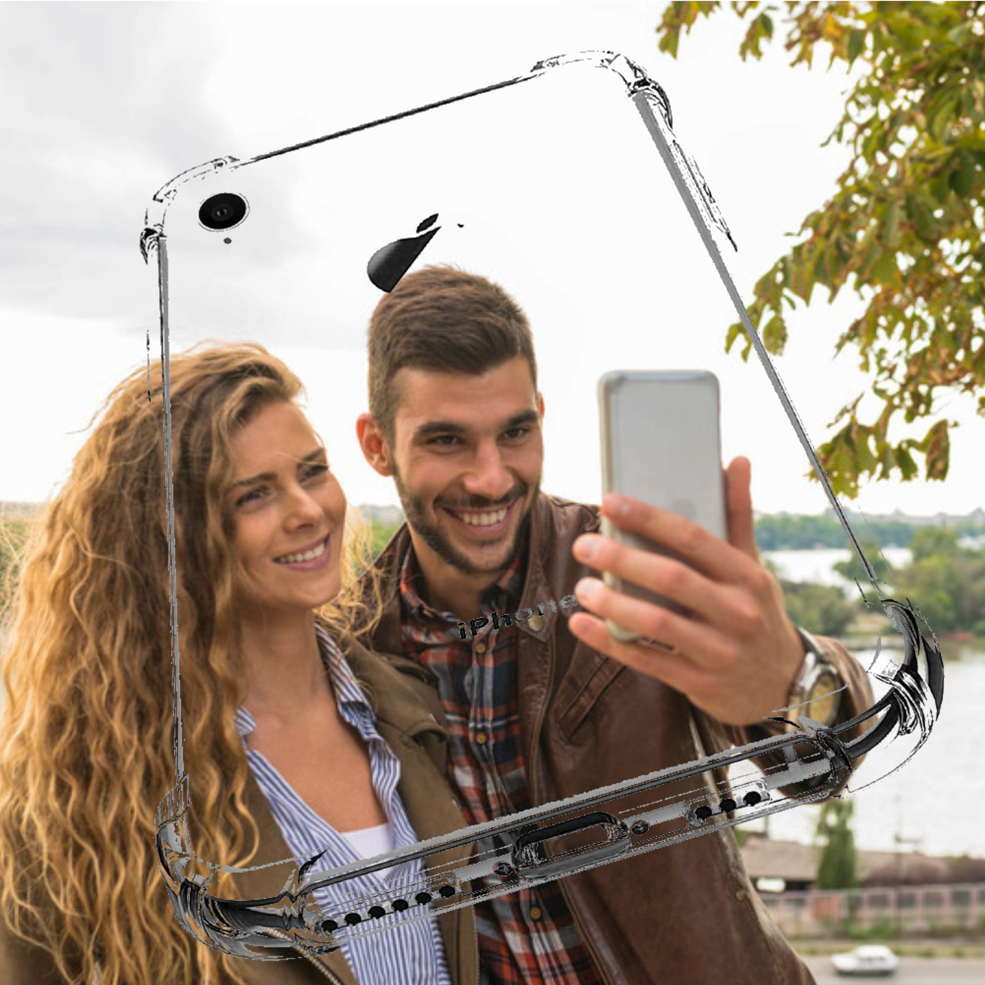 iPhone XR Cases - iPhone xr Phone case - Soft TPU with Reinforced Bumpers – Transparent (100% Clear)