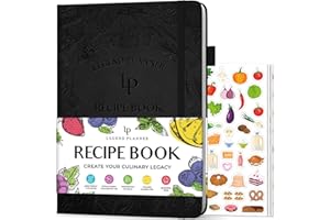 Legend Recipe Book – Blank Family Cookbook to Write In Your Own Recipes – Empty Cooking Journal – Personalized Cooking Notebo
