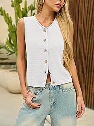 Sleeveless Sweater Tops for Women Summer Tank Tops