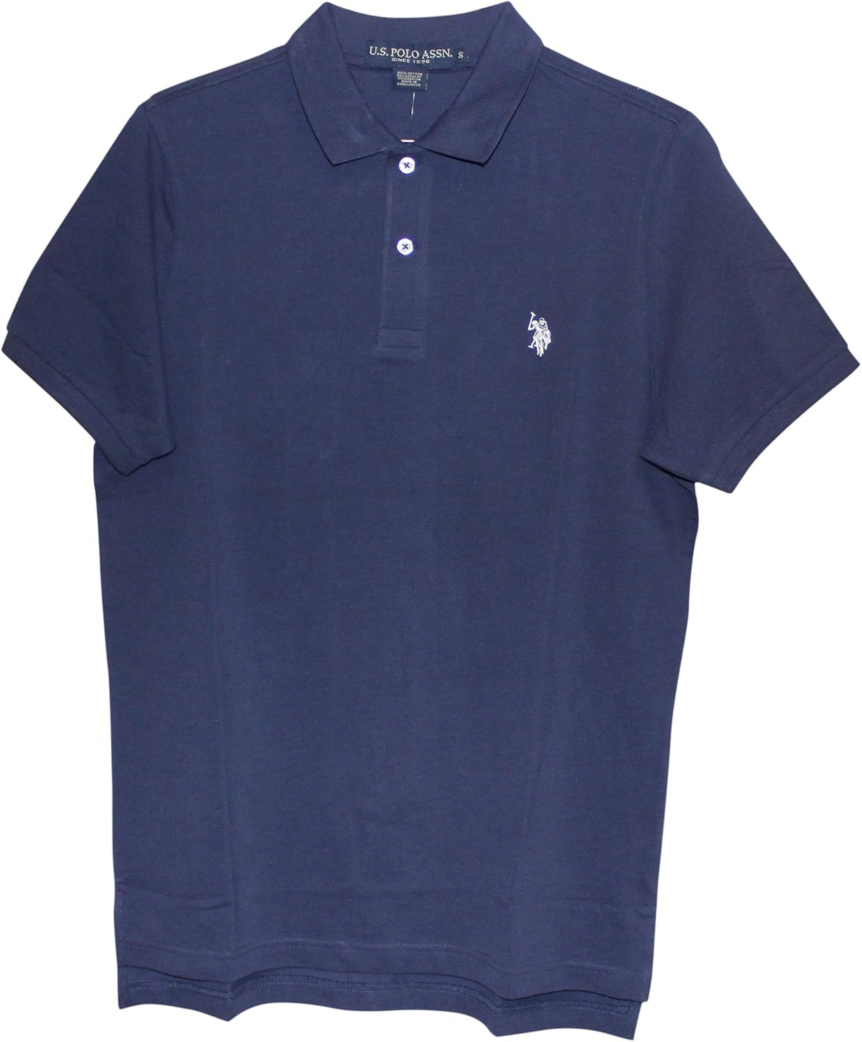 U.S. Polo Assn. Mens Classic Small Pony Solid Pique Polo Shirt at  Men’s Clothing store