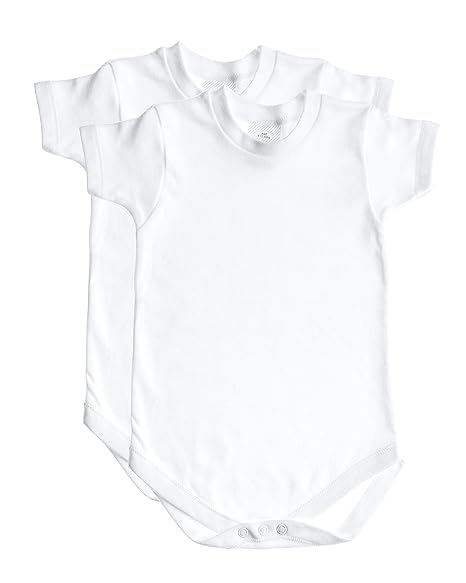 white short sleeve bodysuit baby