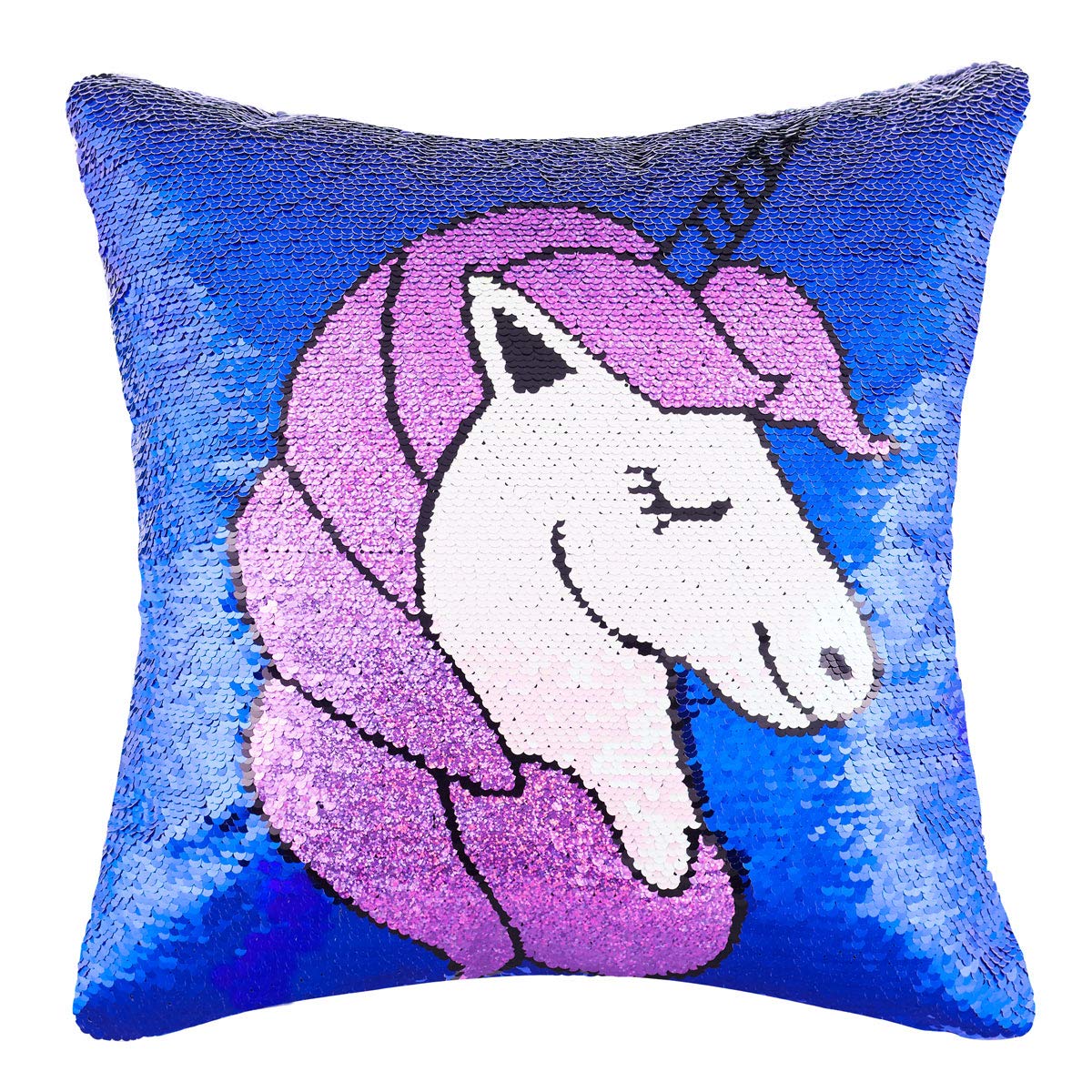 small sequin pillow