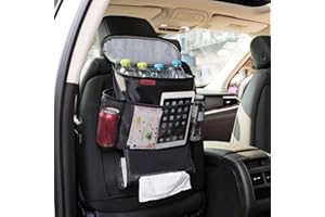 Autoark Car Seat Back Organizer and Cooler Set,Multi-Pocket Travel Storage Bag(Heat-Preservation and Waterproof),Bigger-Capac