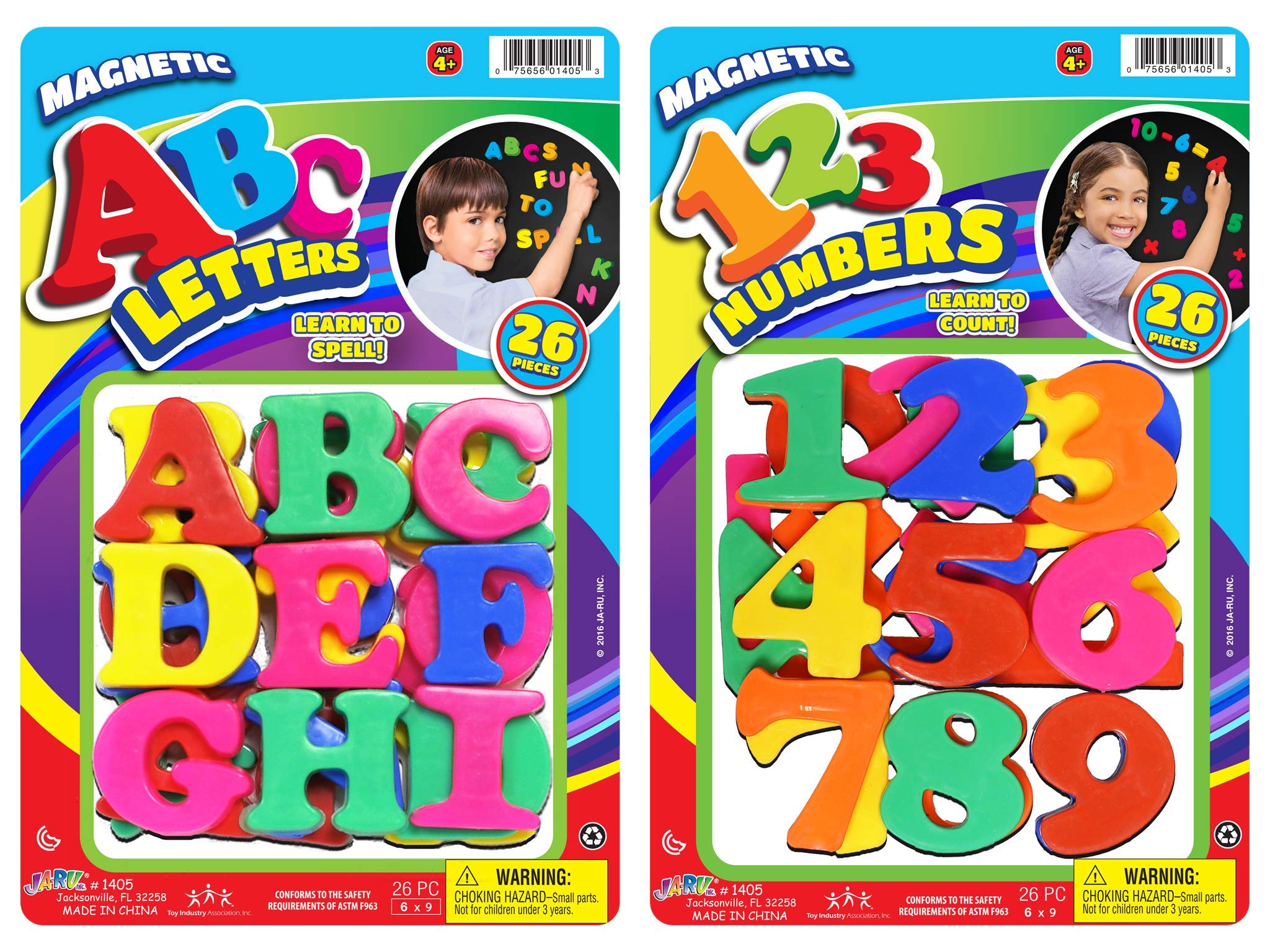 Download Abc Magnetic Letters And Numbers Party Favor Bundle 2 Pack By Ja Ru Learning Letter Best Alphabet Magnet For Refrigerator Fun Spelling Games Toys 1405 2p For Ages 4 And Up Buy Online