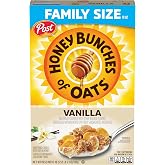 Honey Bunches of Oats Vanilla Breakfast Cereal, 18 oz Box | Crispy Flakes With Crunchy Granola Bunches, Made With Whole Grains And 10 Essential Vitamins And Minerals