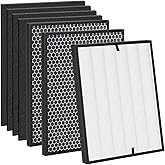 7-Pack Replacement Filter Compatible with AD3000 Air Puri-fier, One Year Combo Pack Includes: 2 High-Performance Filters + 2 Carbon Replacement Filters + 4 Pre-filters