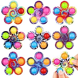 Gigilli Fidget Spinner 9 Pack, Classroom Prize Pop
