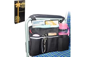 Wheel Chair Caddy,Wheelchair Cup Holder,Wheelchair Caddy,Wheelchair Side Bag, Wheelchair Armrest Storage Pouch
