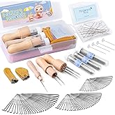 Mayboos 132 Pcs Felting Needles Wool Felting Supplies, 3 Sizes | Needle Felting Tool with 36/38/40 Gauge Felting Needles Wooden Handles for Beginner Professional