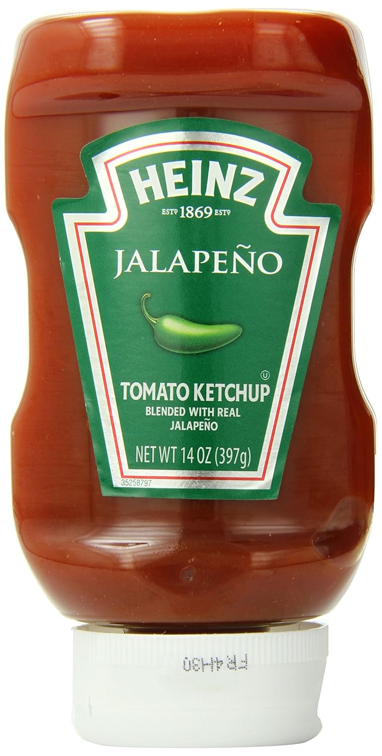 Heinz Ketchup, Blended with Real Jalapeno, 14 ounce Easy Squeeze Bottle