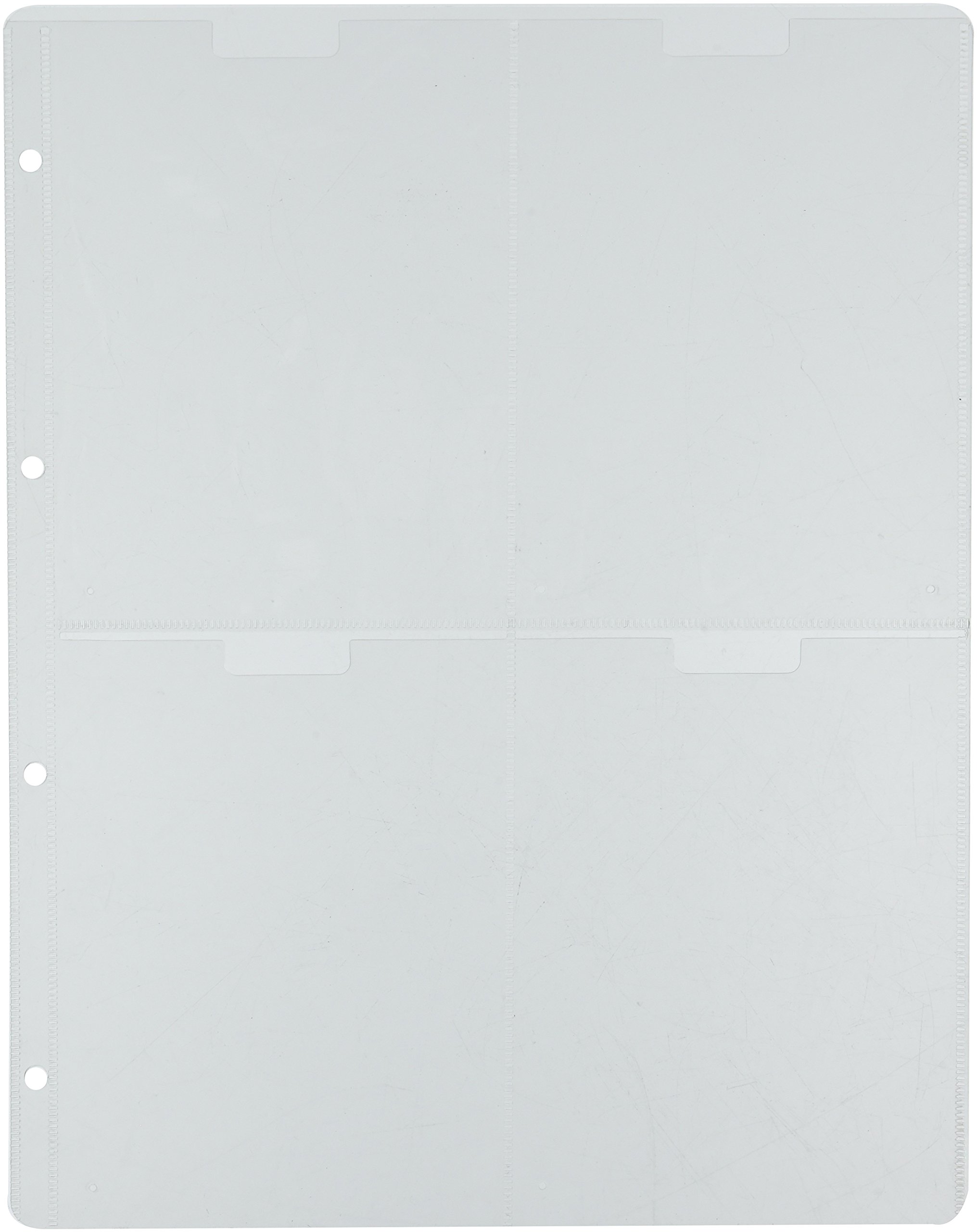 Xcut A4 Storage Wallets 5 Pieces With A6 Pockets Clear Plastic, For Storage Folder, Organise & Store Cutting Dies, Stamp, Embossing Folders, Card, Paper, Art Craft Storage, Scrapbooking, Die Organiser