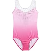 Leotards for Girls Gymnastics Toddler Dance Clothing Ballet Tutu Sparkles Black Blue Purple Colorful Ribbons