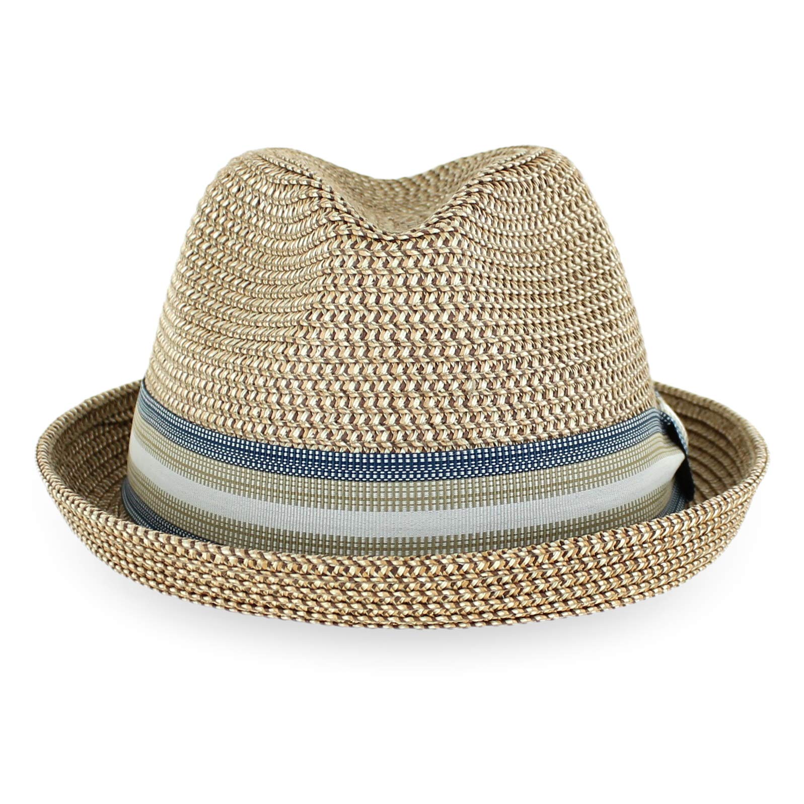 Straw Trilby Fedora Hat 
