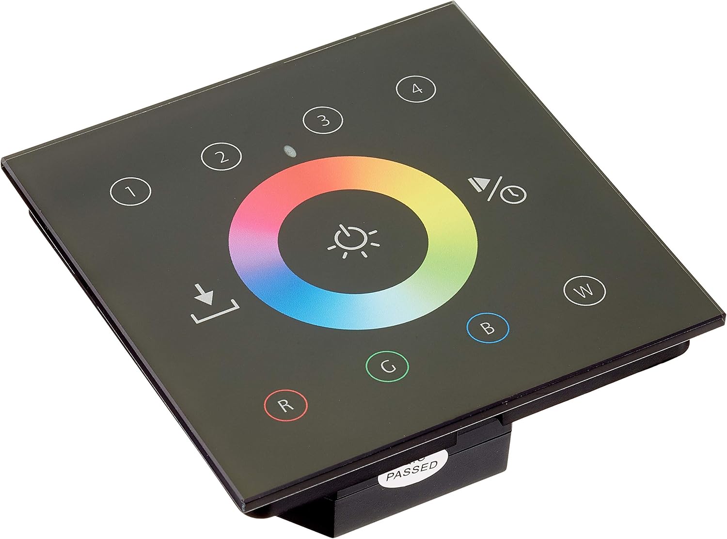 AC-DMX Touch Panel 4 Zones RGBW 230 V, Black